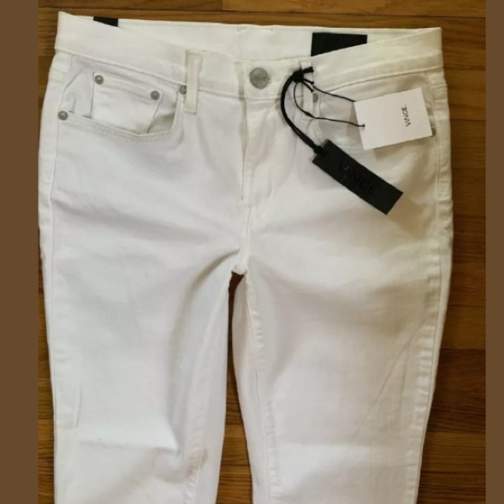 VINCE -NWT Mason Relaxed Fit Jeans - Optic White - Picture 4 of 6